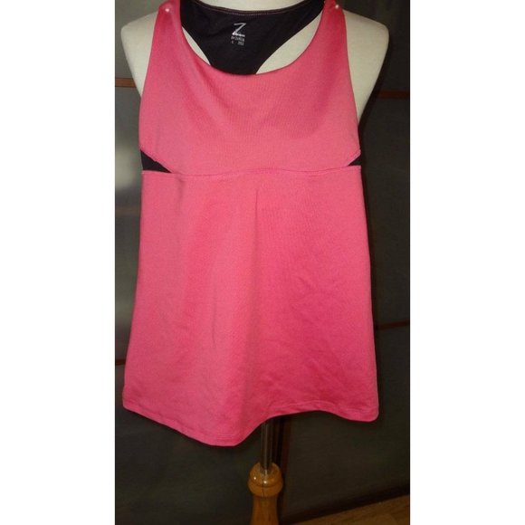 Zella Tops - Zella Racerback Exercise Yoga Tank Top Coral Pink